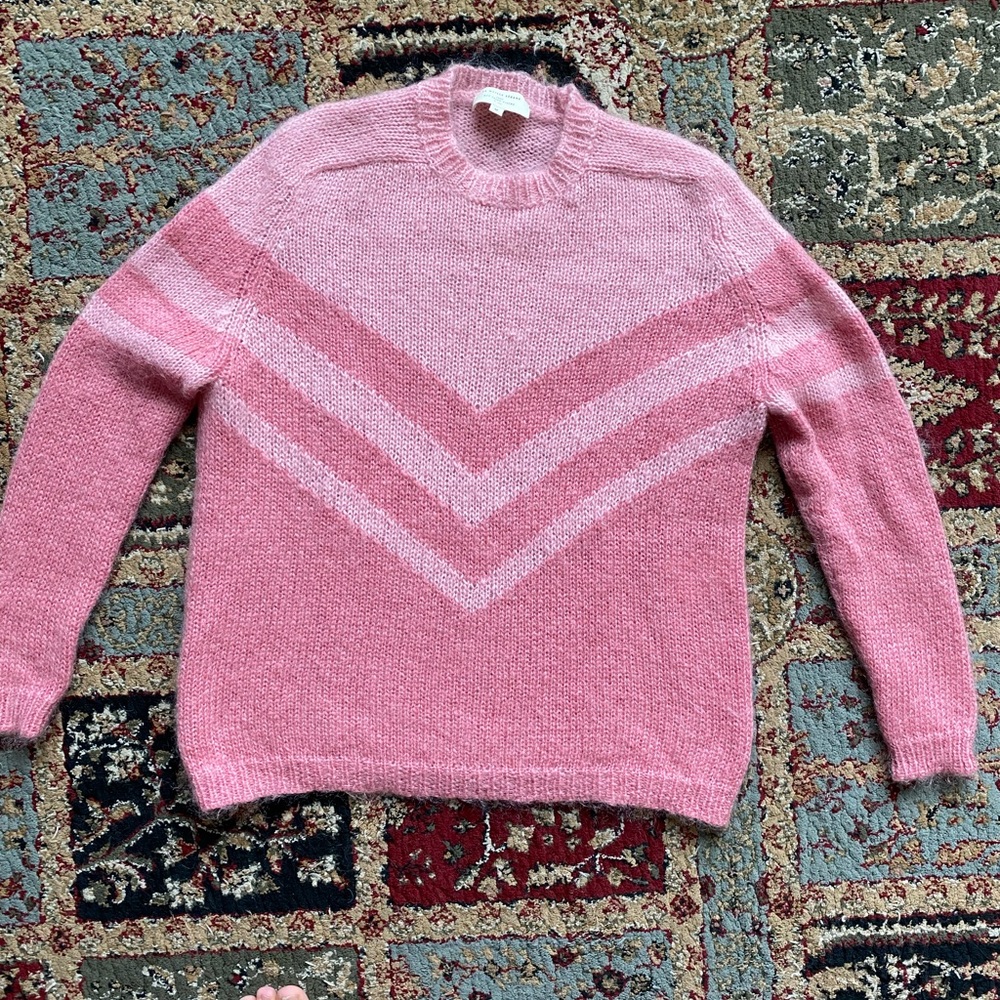 Sézane La Maille Pink Mohair Wool Sweater
